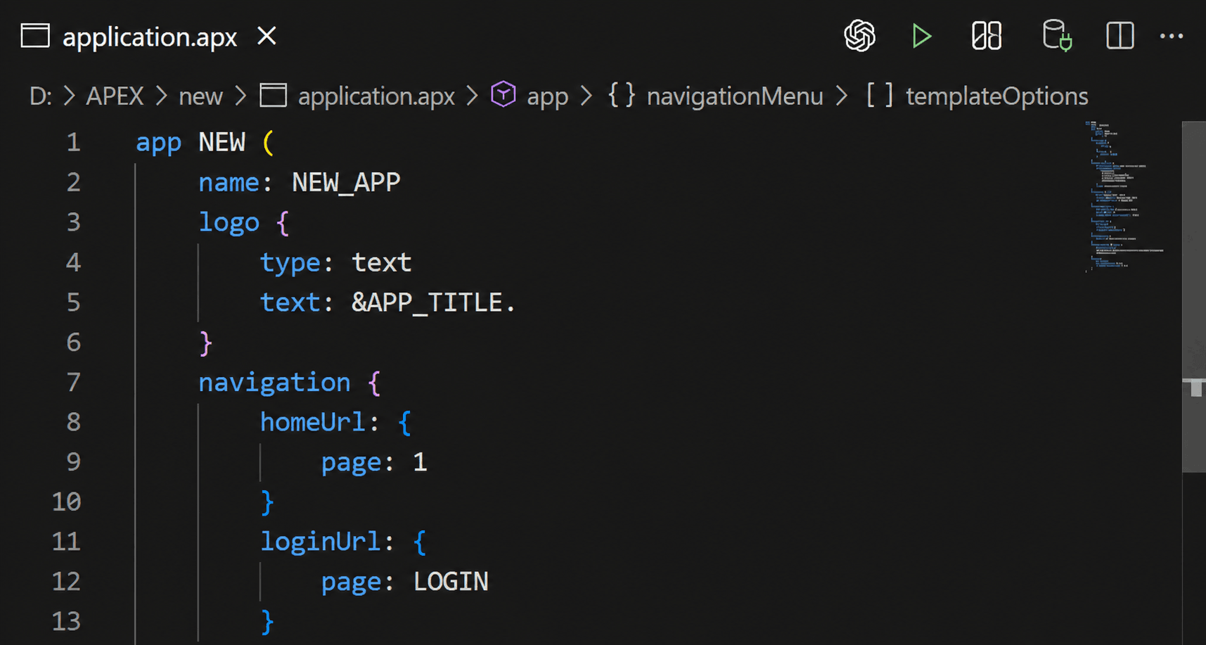 Description of apex_import_appl.png follows