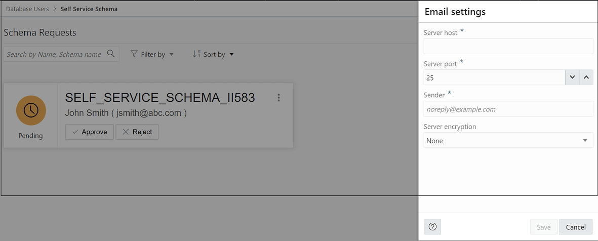 Define SMTP Settings Define SMTP Settings