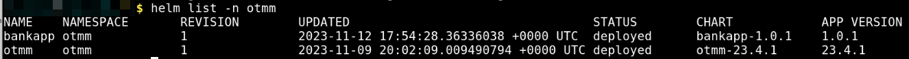 Bankapp is successfully installed