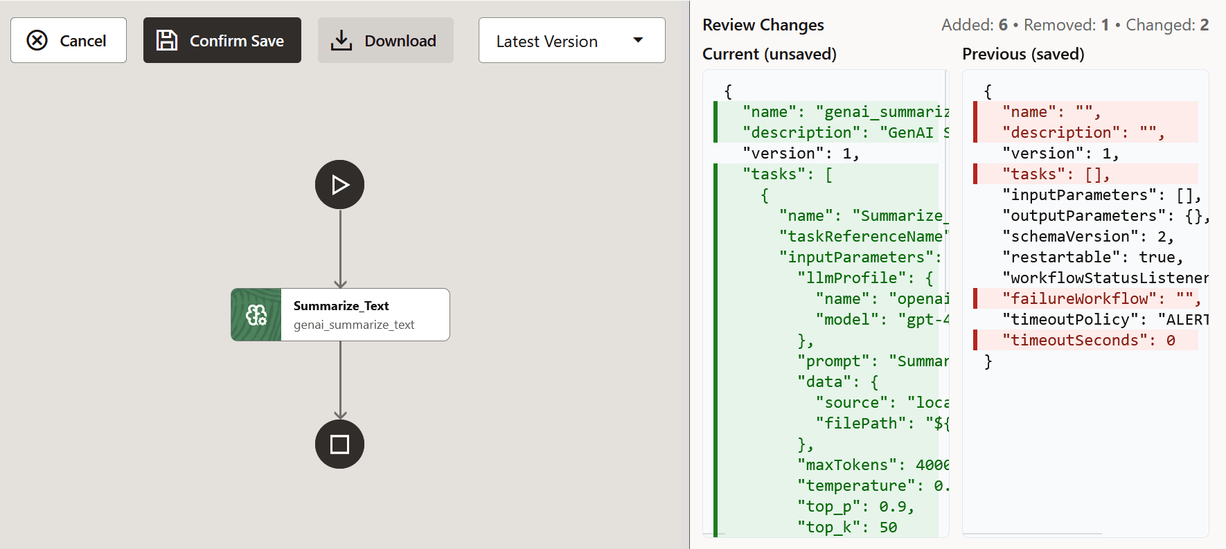 Save new JSON workflow Save new JSON workflow