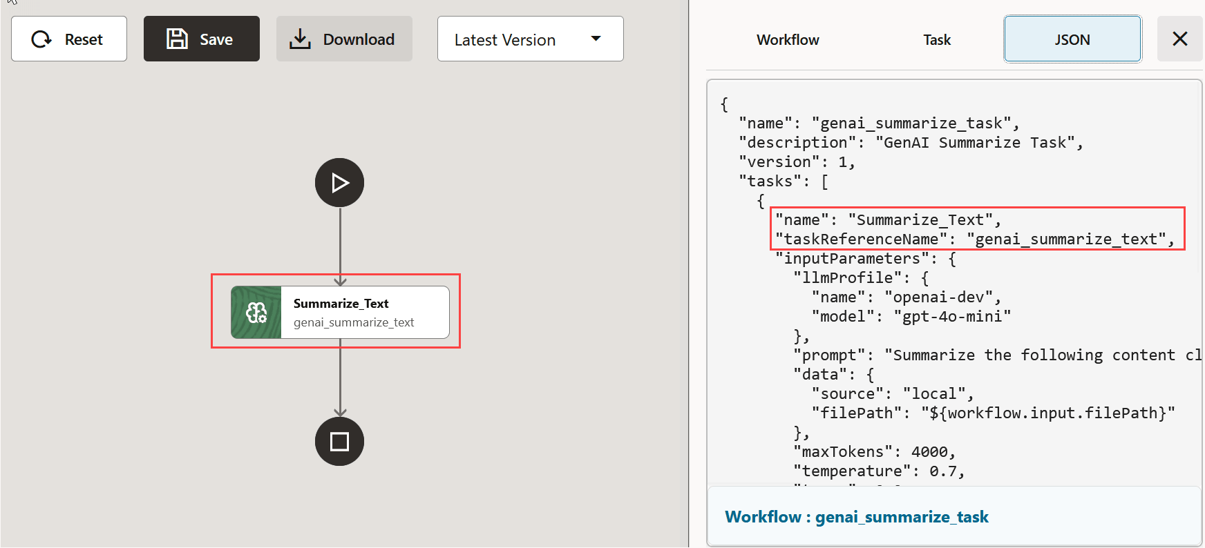 New workflow using JSON New workflow using JSON