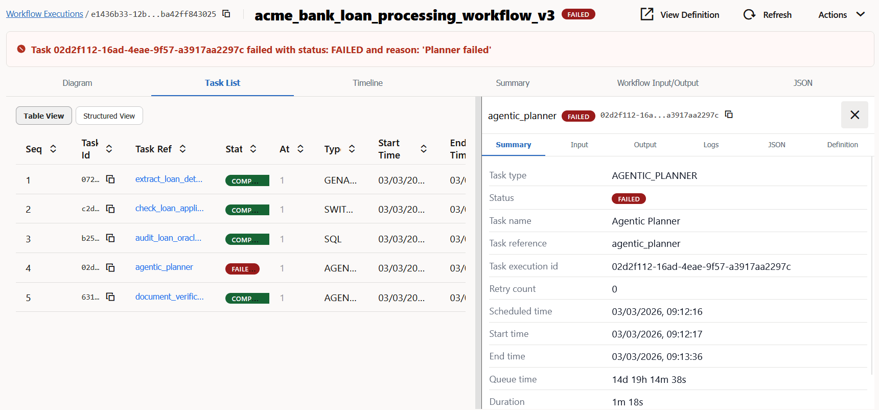 Details of the task are displayed in the right pane.