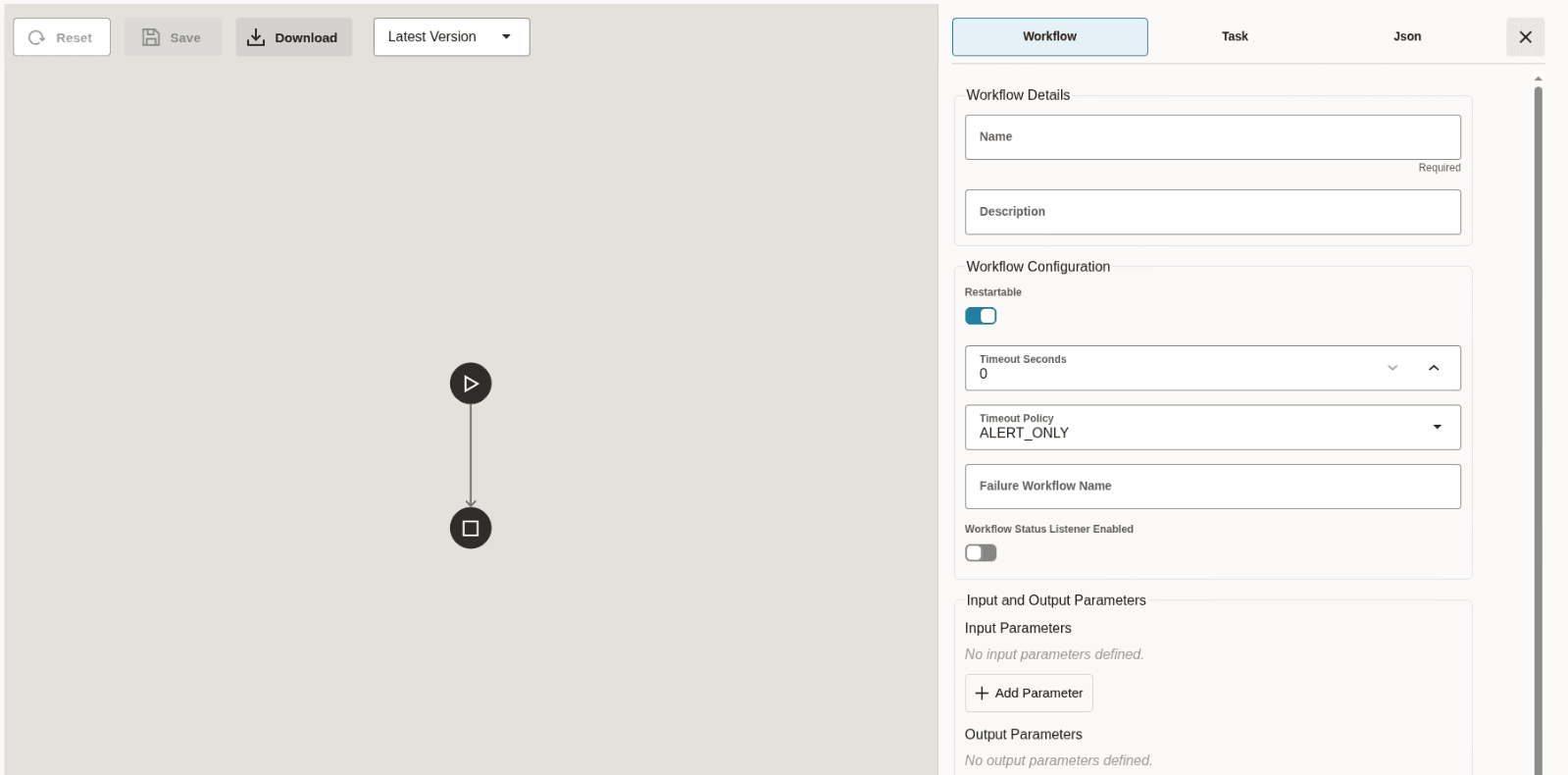 Default workflow JSON Default workflow JSON