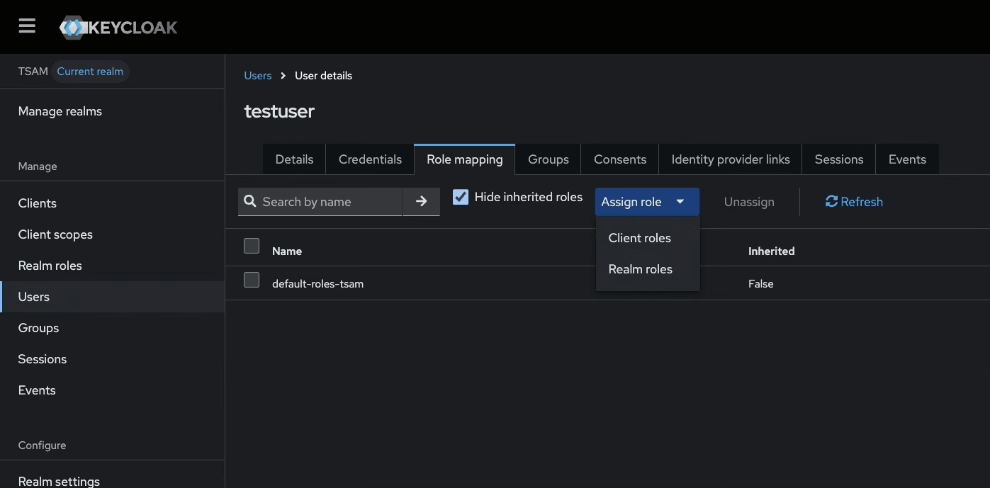 Viewing Role of a User Viewing Role of a User