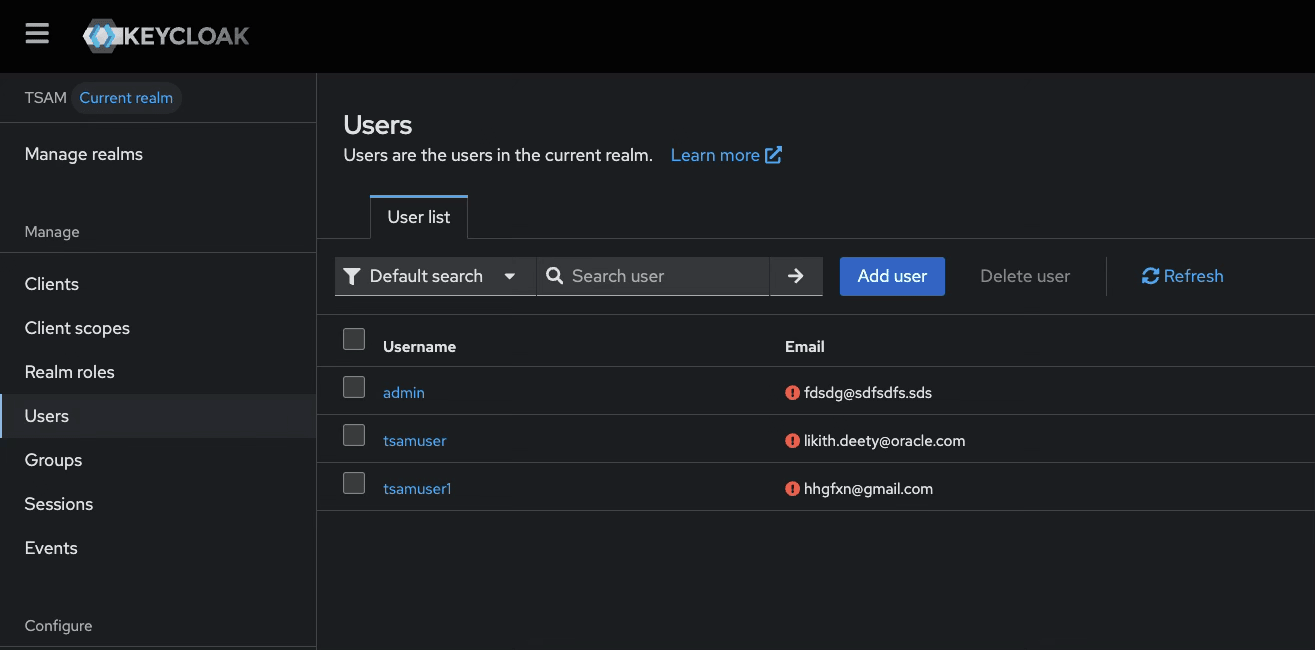 Create user