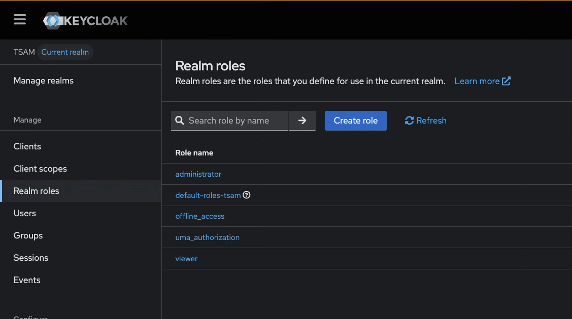 Create Roles
