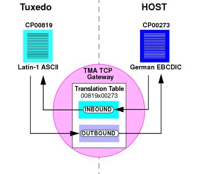 TMA TCP Code Page Translation