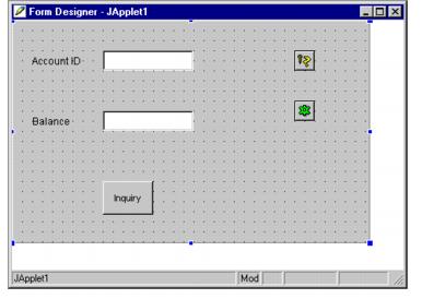 Example of JoltBeans on the Form Designer with Property Changes Diagram