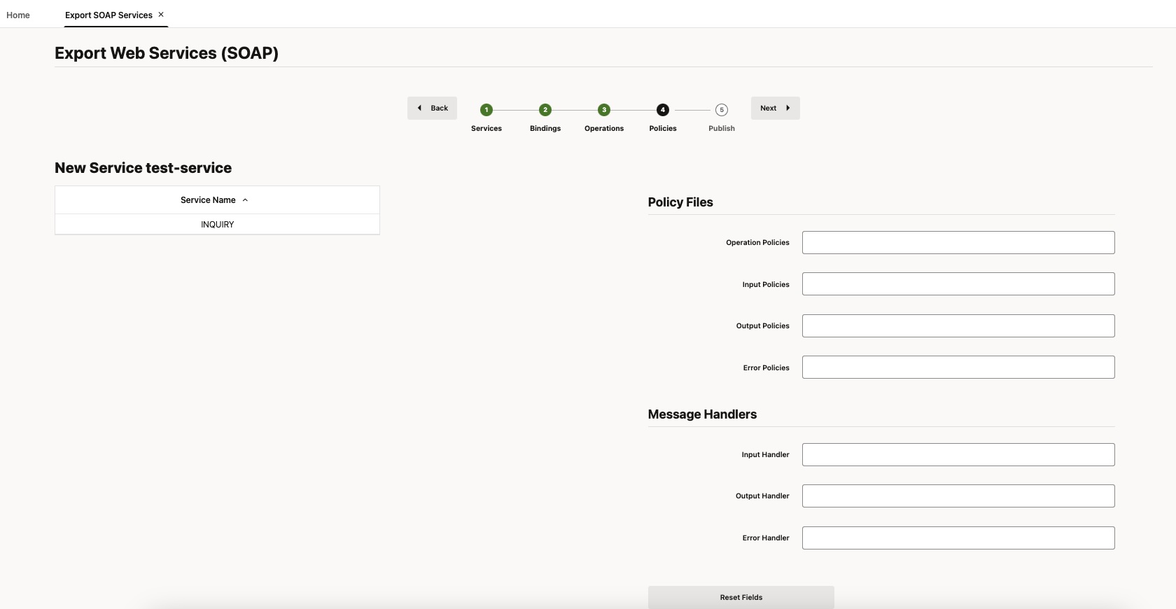 Configure Policies and Message Handlers