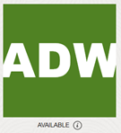 Status icon with acronym ADW indicating that the Autonomous Data Warehouse is started and available