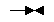 A line ending with one right-pointing arrow and one left-pointing arrow.