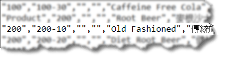 Data file for a parent-child build
