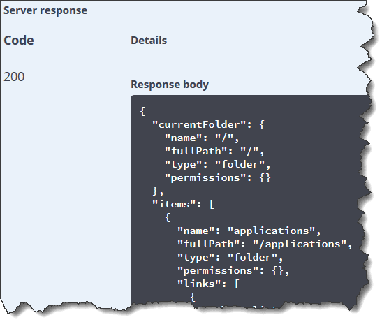Successful Response Body