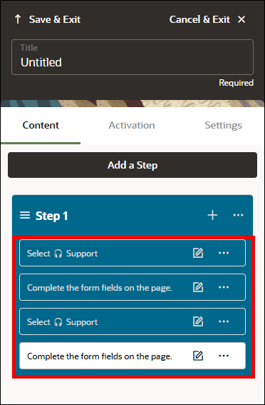 Copy Same Step