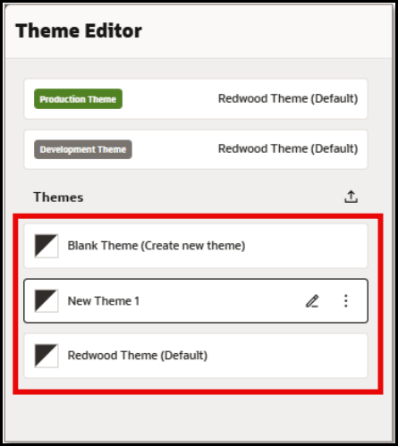 Edit or export Theme
