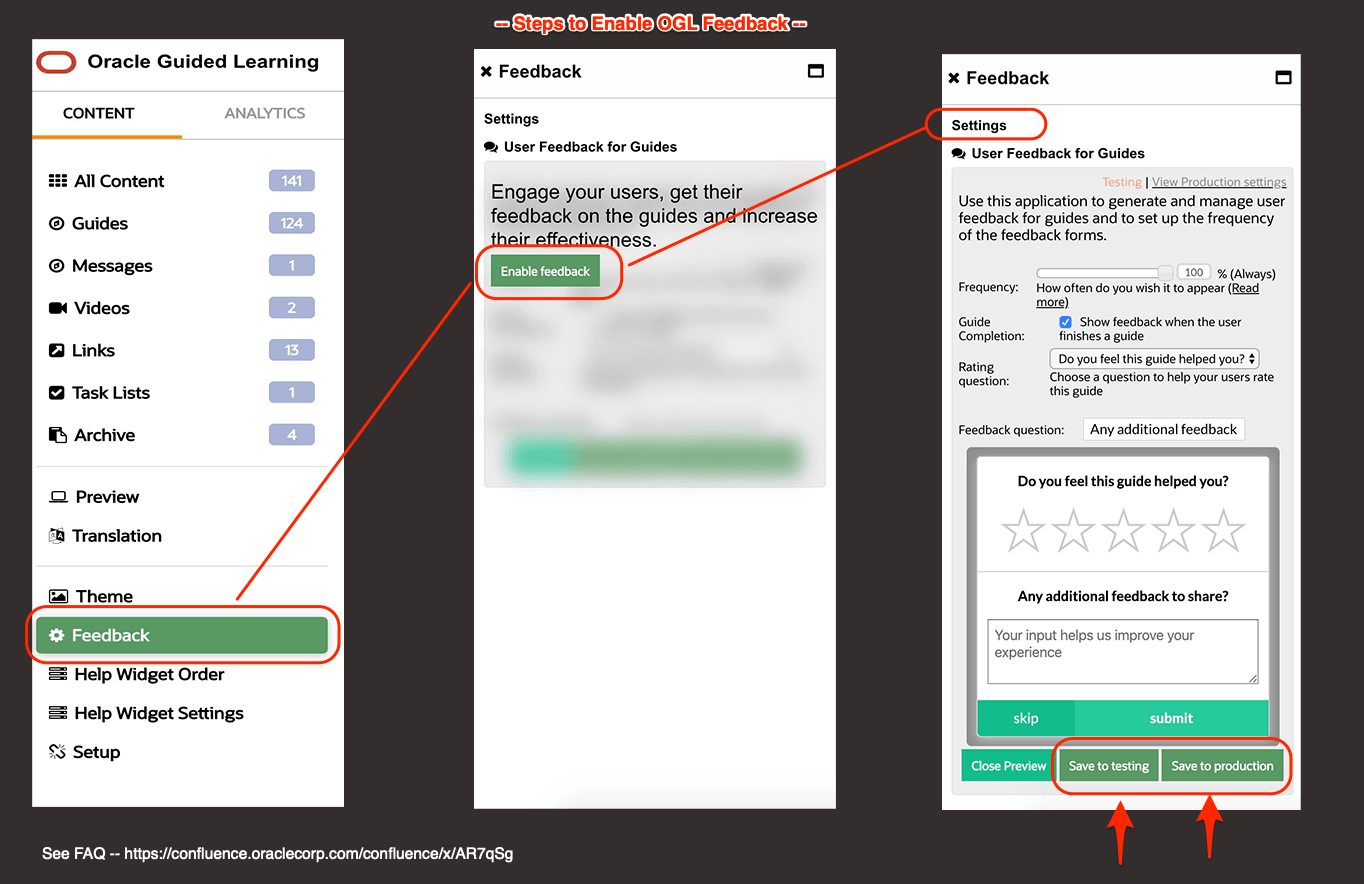 enabling feedback