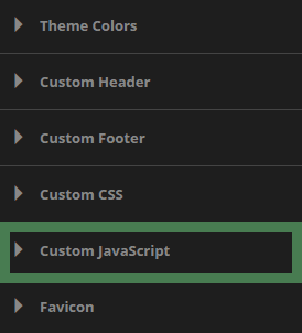 collapsed menu highlighted collapsed menu highlighted