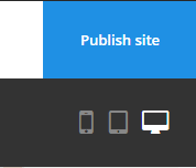 publish site button publish site button