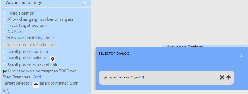 Selector Dialog