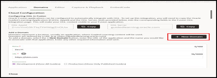 New Domains New Domains
