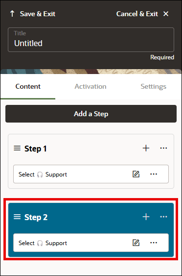New Step