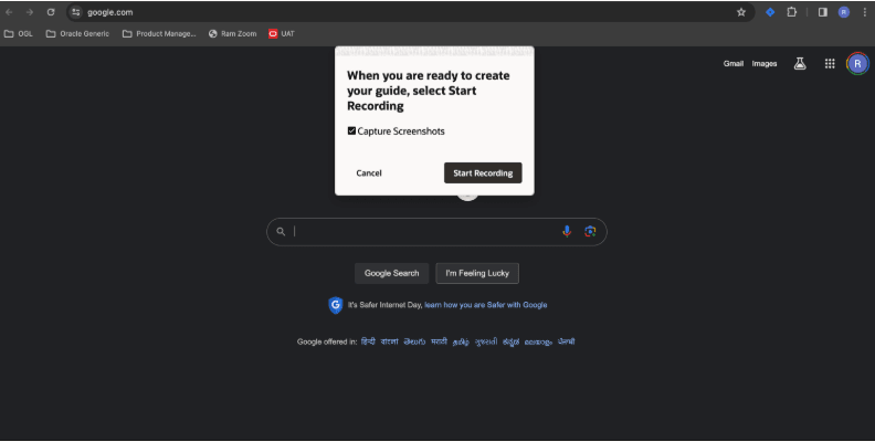Start Reco Start Reco