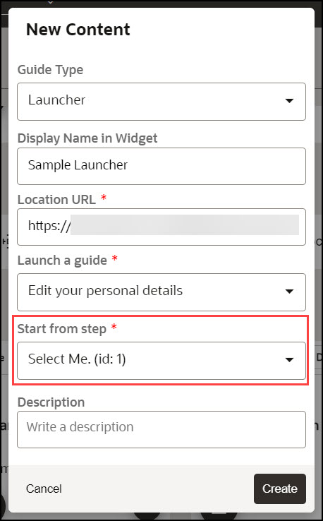 Start from Step Start from Step