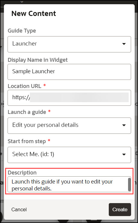 Description Description