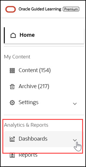 Left Navigation Panel