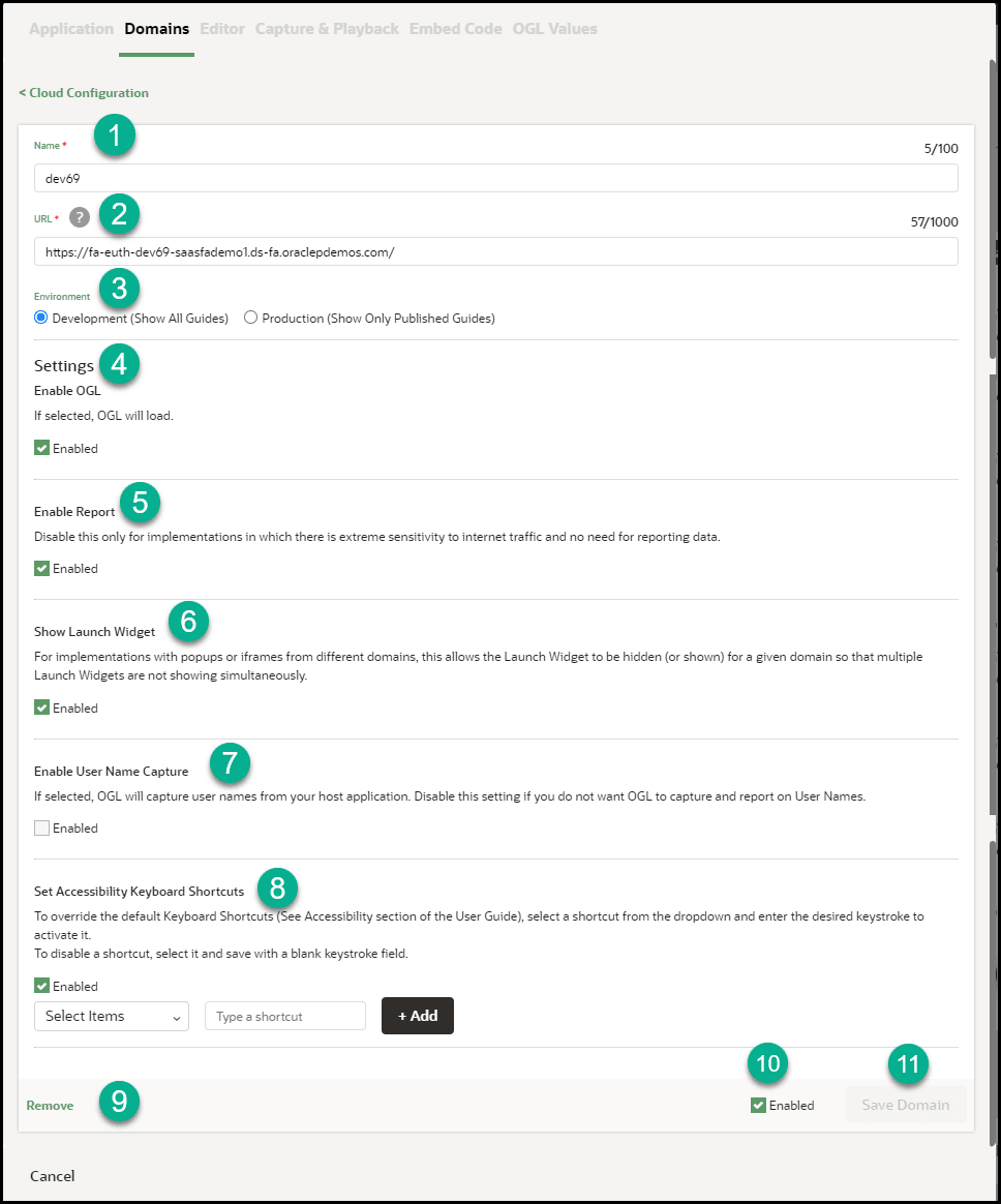 Add or Edit a Domain