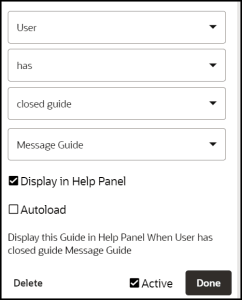 Closed guide Closed guide