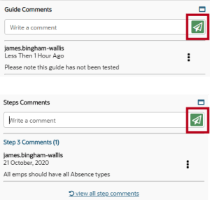 image of adding a comment
