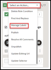 Manage Labels