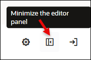 Minimize Editor Panel Minimize Editor Panel