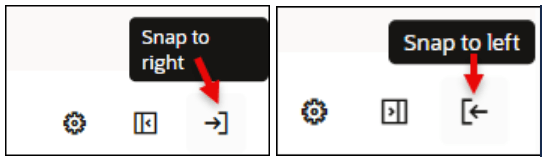 Snap to righ and left Snap to righ and left