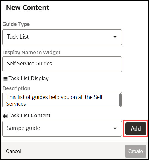 Add Content