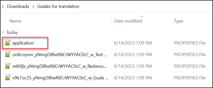 application file