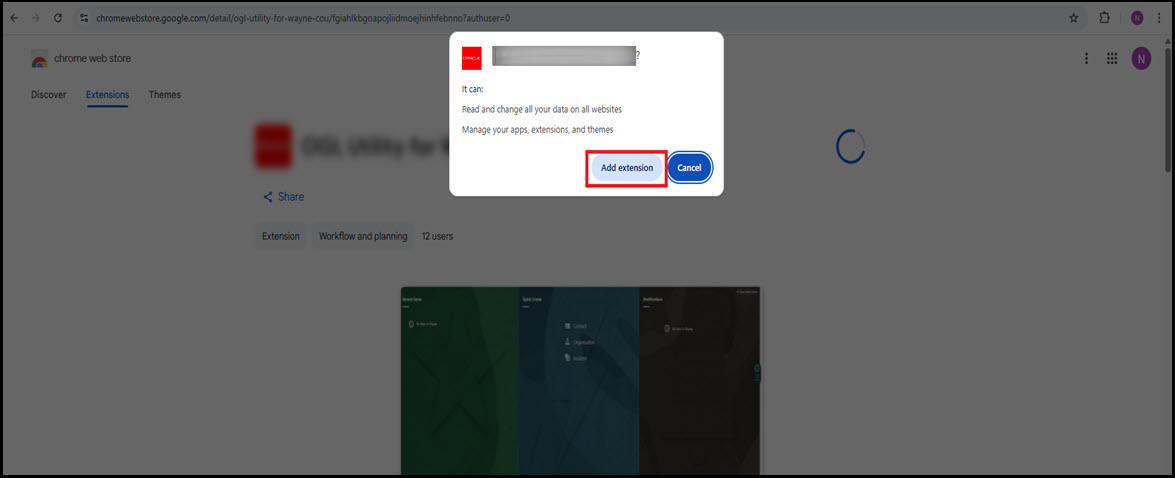Add Extension Add Extension