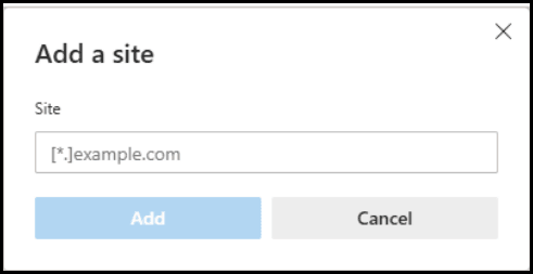 Add a Sitee