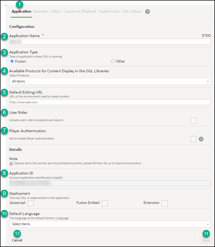 Application Modal Application Modal