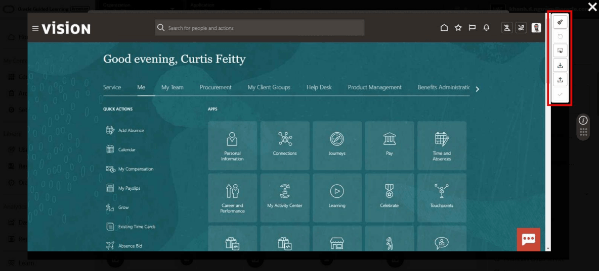 Editing Tool Bar