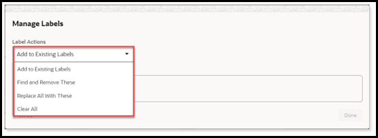 Manage Labelss Manage Labelss