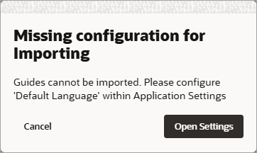 Missing Config Missing Config