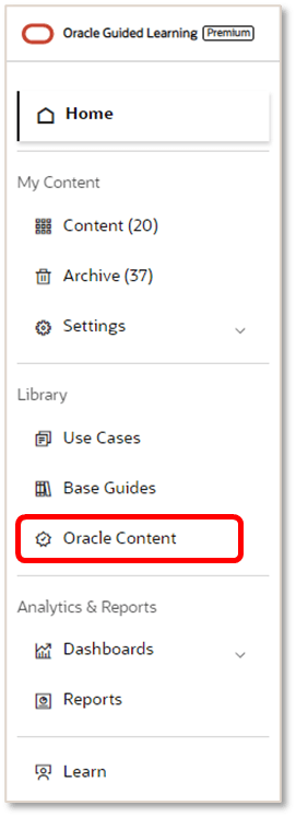Oracle Content Oracle Content