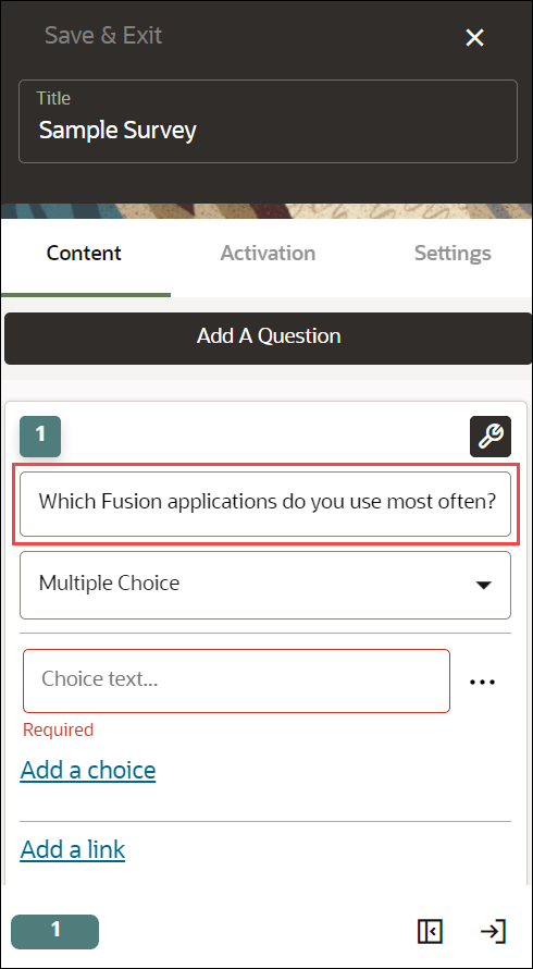question
