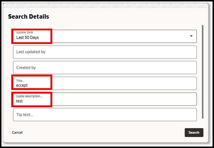 Search Detailss Search Detailss