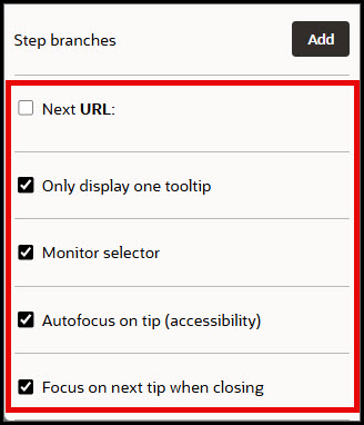Select options