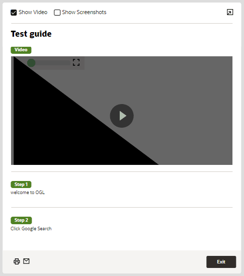 Test guide