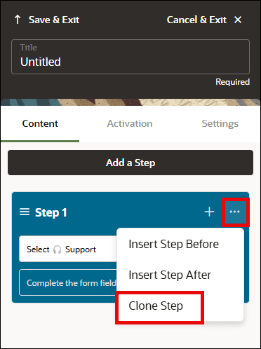 Clone Step Clone Step