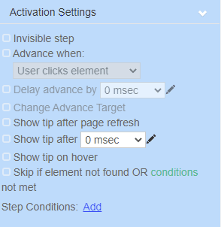 activation settings activation settings